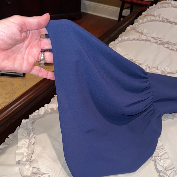 Michael Kors navy dressy blouse - Picture 4 of 5